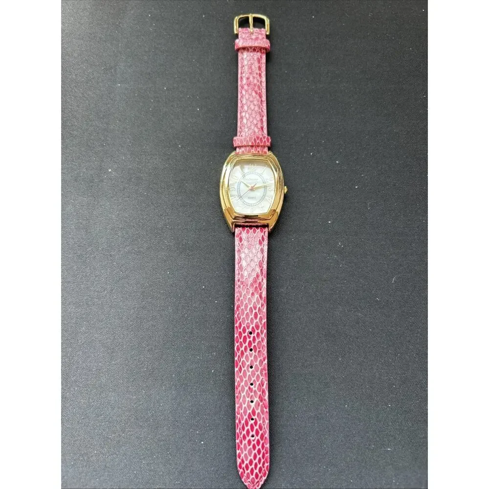 Gossip Gold Tone Pink Band Women’s Quartz Watch